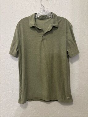 Vuori Strato Tech Polo Green Heather Men’s Medium